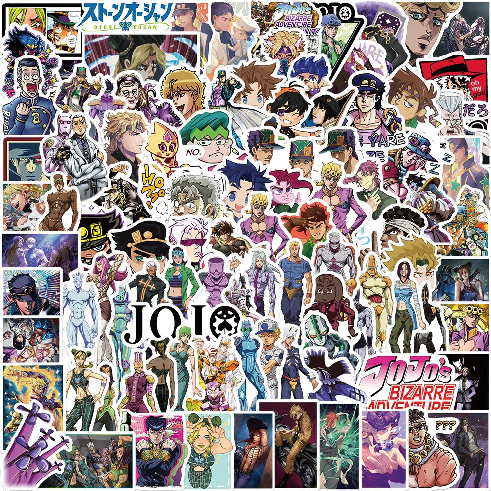 100pcs Anime Stickers Waterproof Decals for Notebook, Skateboard, Laptop, Phone, Luggage, Kids Gift