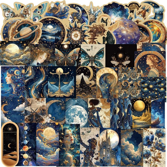50PCS Universe PVC Stickers for DIY & Scrapbooking