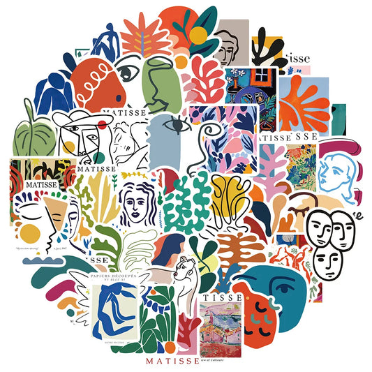 Matisse Graffiti Stickers for Skateboard Laptop Luggage Fridge Phone Car DIY Decals (10/30/50pcs)