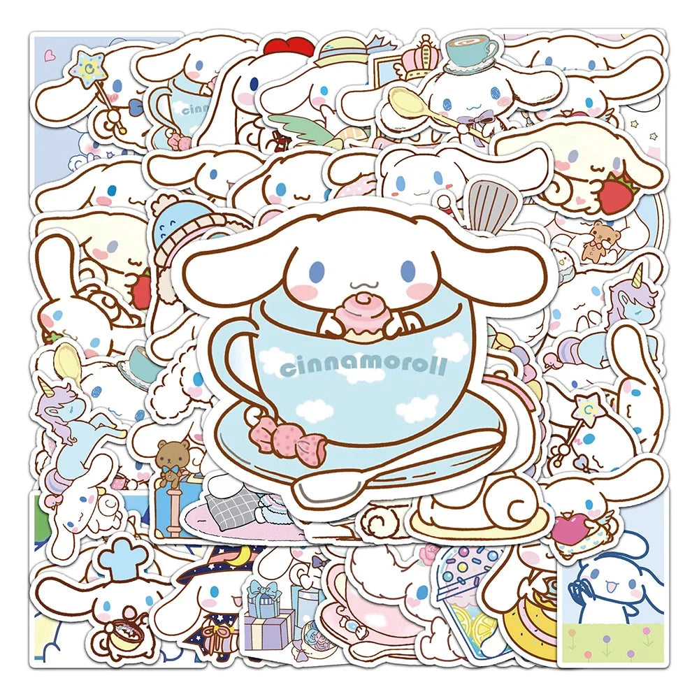 50PCS Cinnamoroll Cartoon Stickers for Kids & DIY Decor