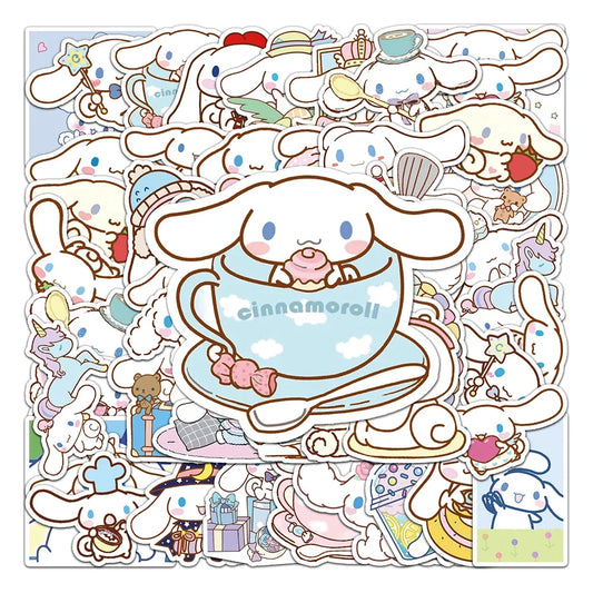 50PCS Cinnamoroll Cartoon Stickers for Kids & DIY Decor