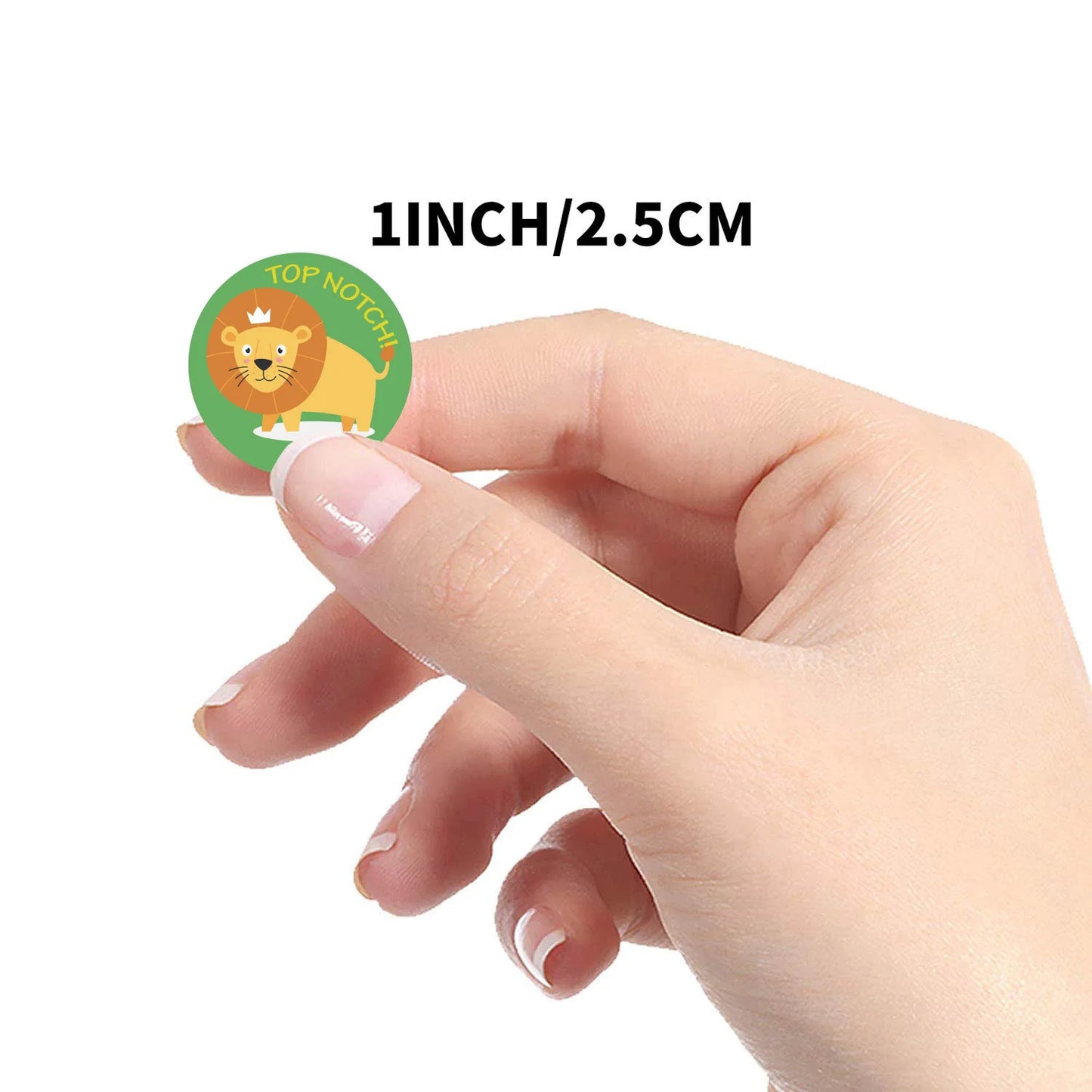 100-500PCS Cute Reward Stickers for School Encouragement 1inch Paper Decoration Teacher Student Family Scrapbooking Stickers