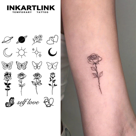 Waterproof Semi-Permanent Tattoo Sticker, Lasts 15 Days