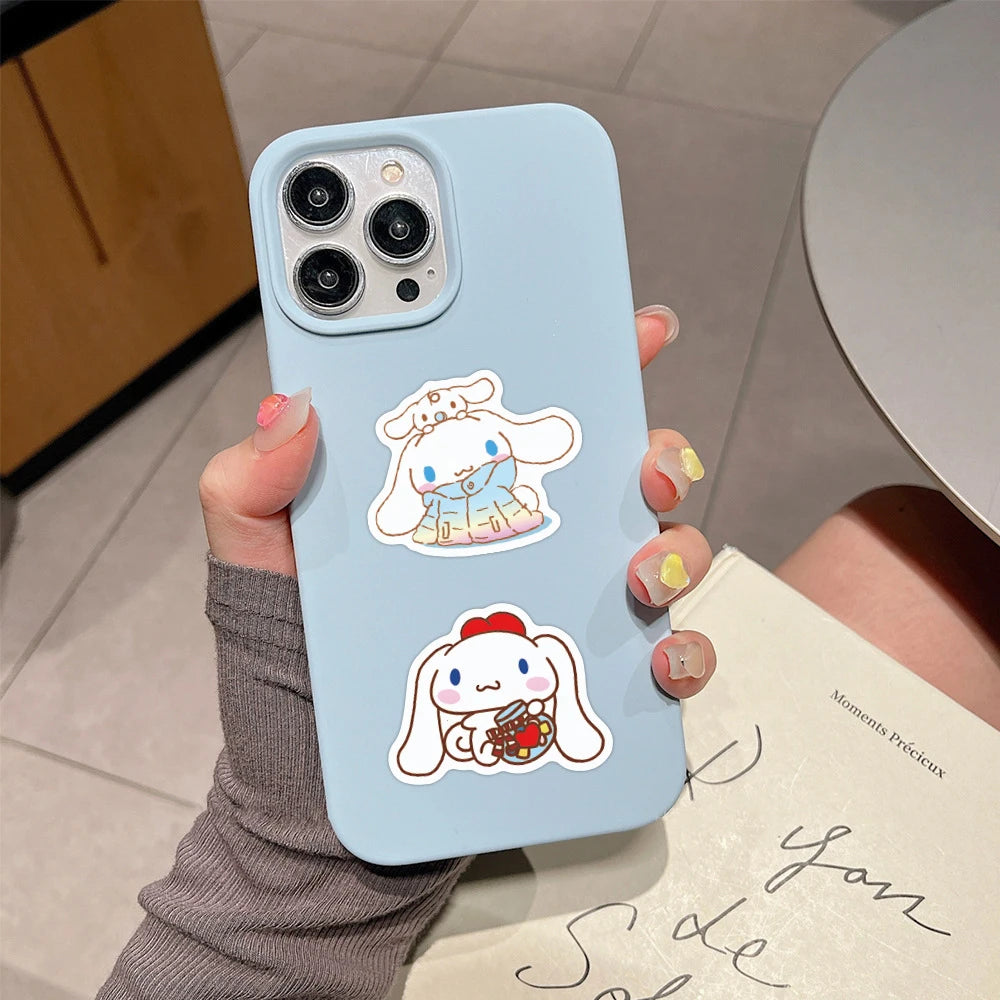 10/30/50pcs Anime Kawaii Funny Cinnamoroll Stickers Cartoon Cute Kids Toy Decals Fridge Notebook Laptop Phone Stationery Sticker