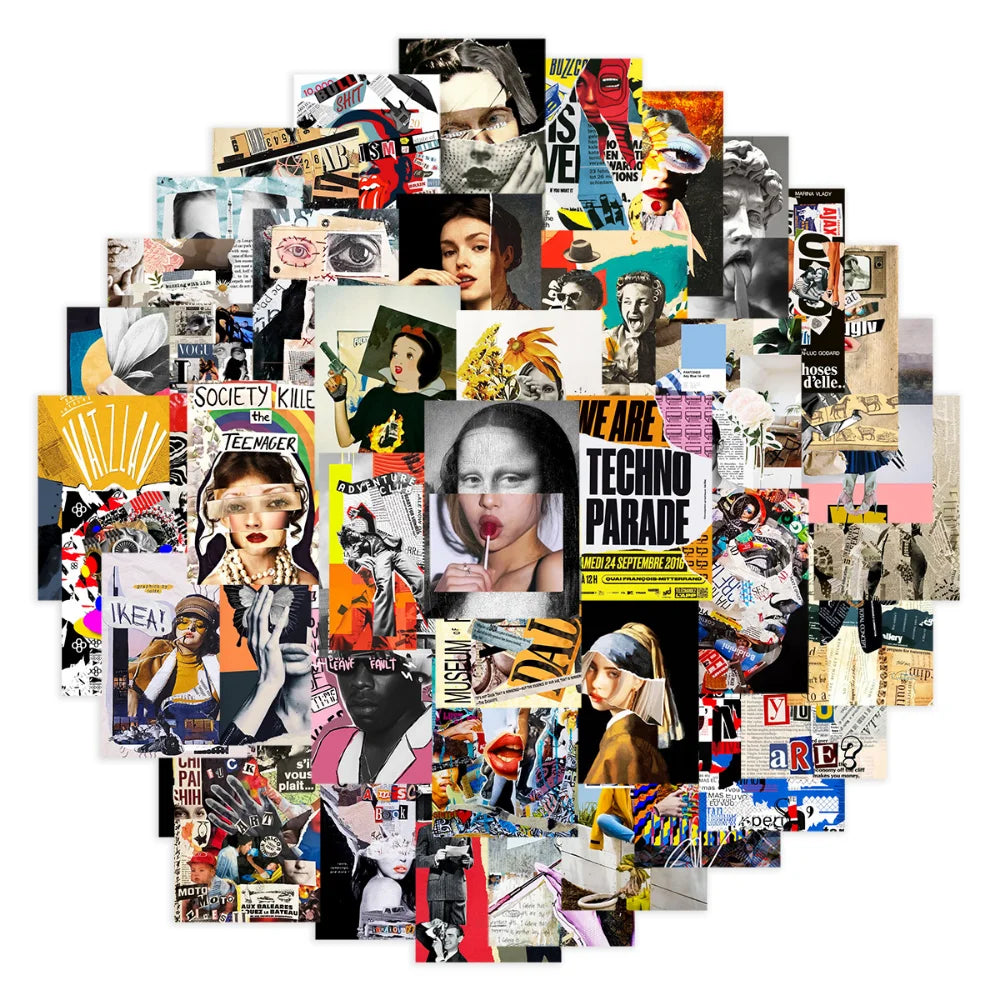 Anime Wall Art Collage Kit - Minimalist Aesthetic Posters for Teen Girls (10/50 Pcs)
