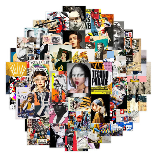 Anime Wall Art Collage Kit - Minimalist Aesthetic Posters for Teen Girls (10/50 Pcs)