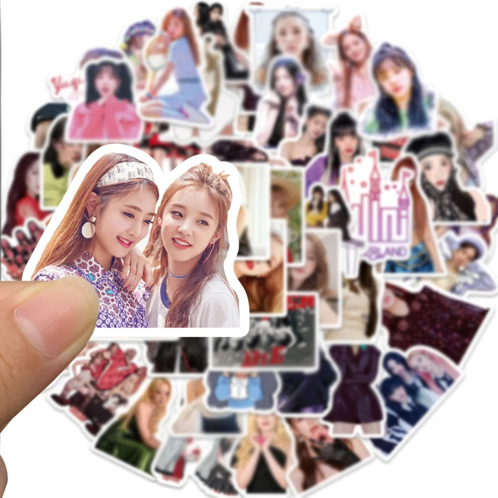 10/50pcs/set (G)I-DLE Graffiti Stickers Korean Girl Group Stickers Lomo Cards GIDLE Album Girls I Burn Photo Card Postcard