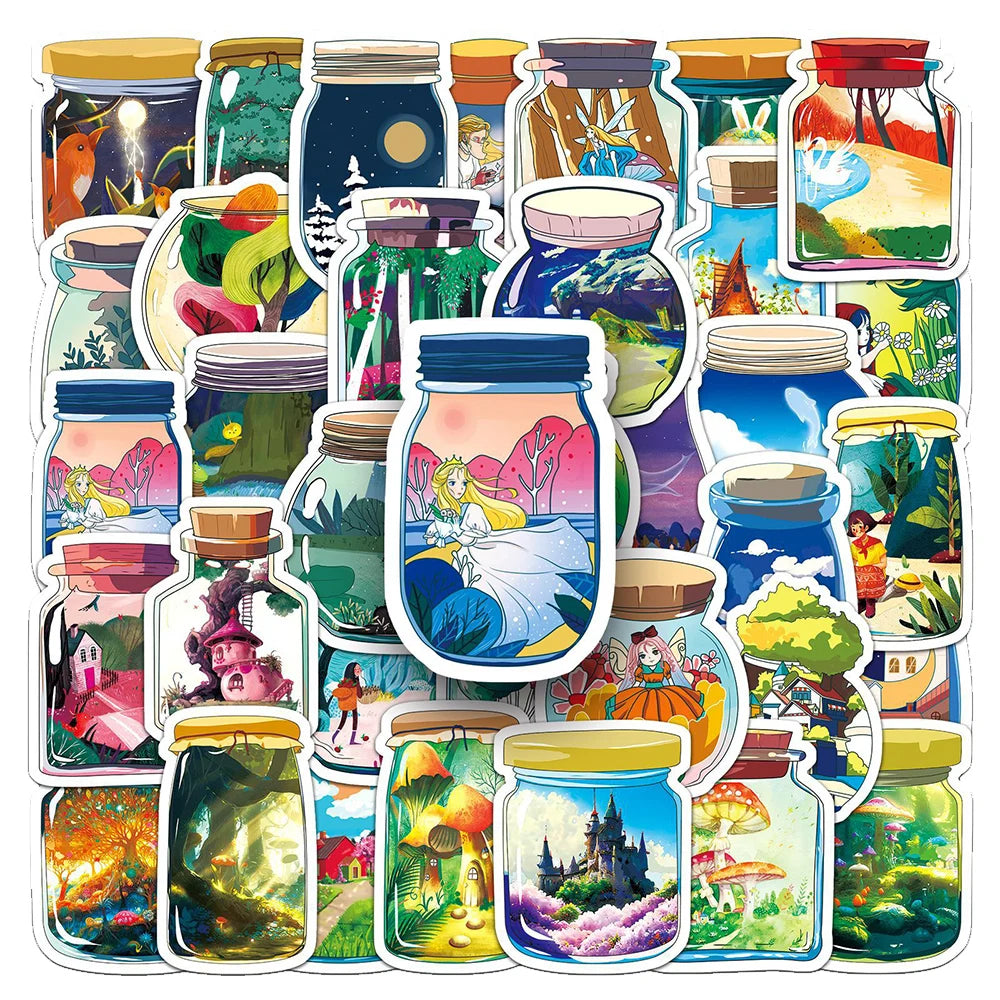 Cartoon Stickers Pack for Phone Laptop Luggage Skateboard Kids Gift