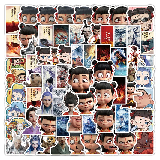 80pcs Cartoon Magic Graffiti Stickers for Helmet, Desktop, Wall Decoration, DIY