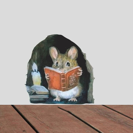 Cartoon Mouse Wall Sticker Kids Room Decor Removable Funny Rats