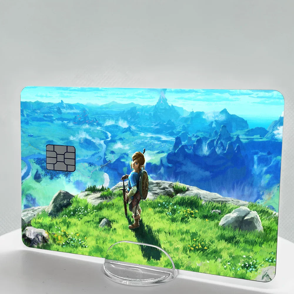 Zelda Anime Card Skin Set: 4pcs Ultra-Thin No-Fade Stickers
