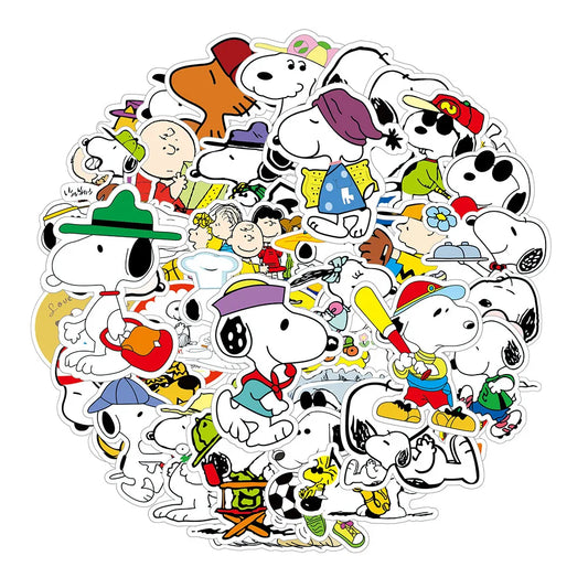 Snoopy Stickers Pack: Cartoon Decals for Kids & Gadgets