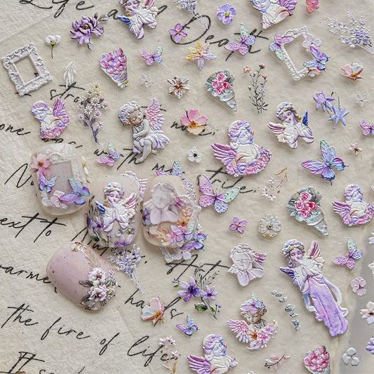 Vintage Rose Garden Nail Art Stickers Decals