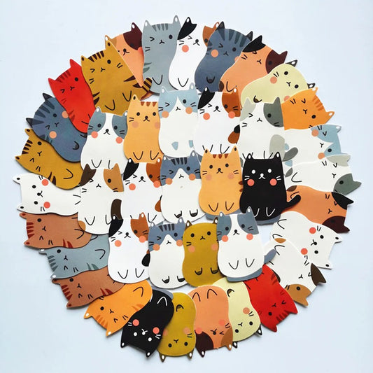 Animal Cat Cartoon Stickers for Laptop Luggage Skateboard Decals Kids Toys