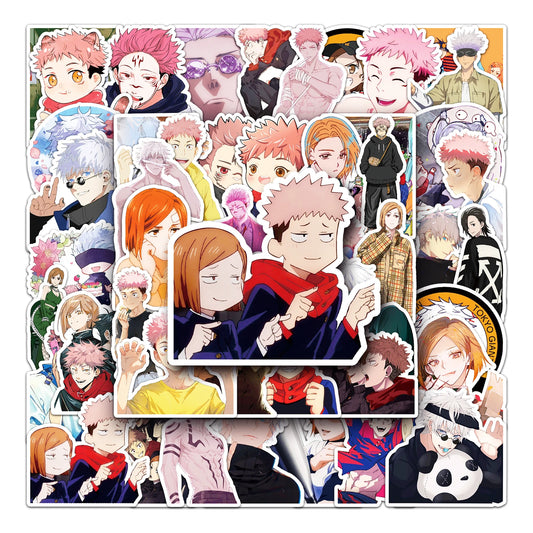 MINISO Jujutsu Kaisen Graffiti Stickers Pack for Laptop, Suitcase, Skateboard