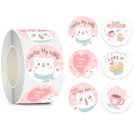 100-500pcs Cute Reward Stickers for Kids Children Kindergarten School Encouragement Students Games Toy Animals Stationery Labels