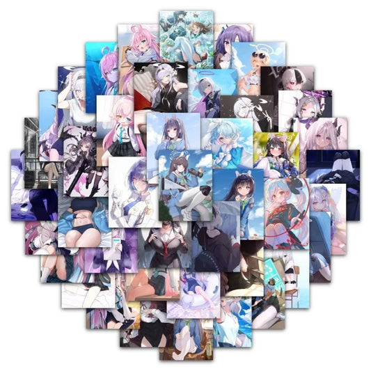 62pcs Cartoon Stickers for Laptop, Phone, Suitcase, Water Bottle, Refrigerator, Stationery