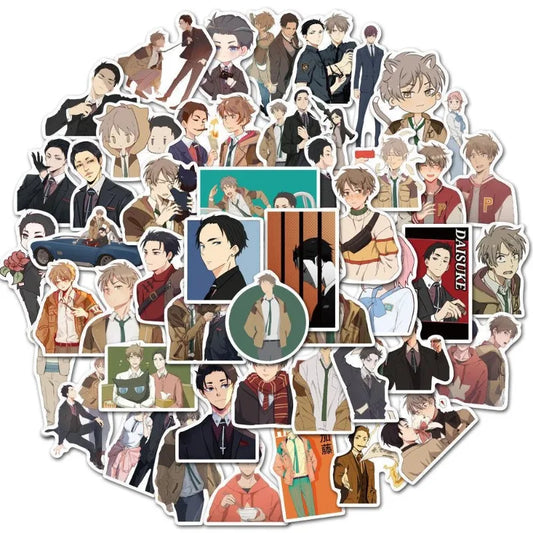 50pcs Millionaire Detective Anime Stickers for Luggage, Water Bottles, Phones, Laptops, Scooters, Refrigerators