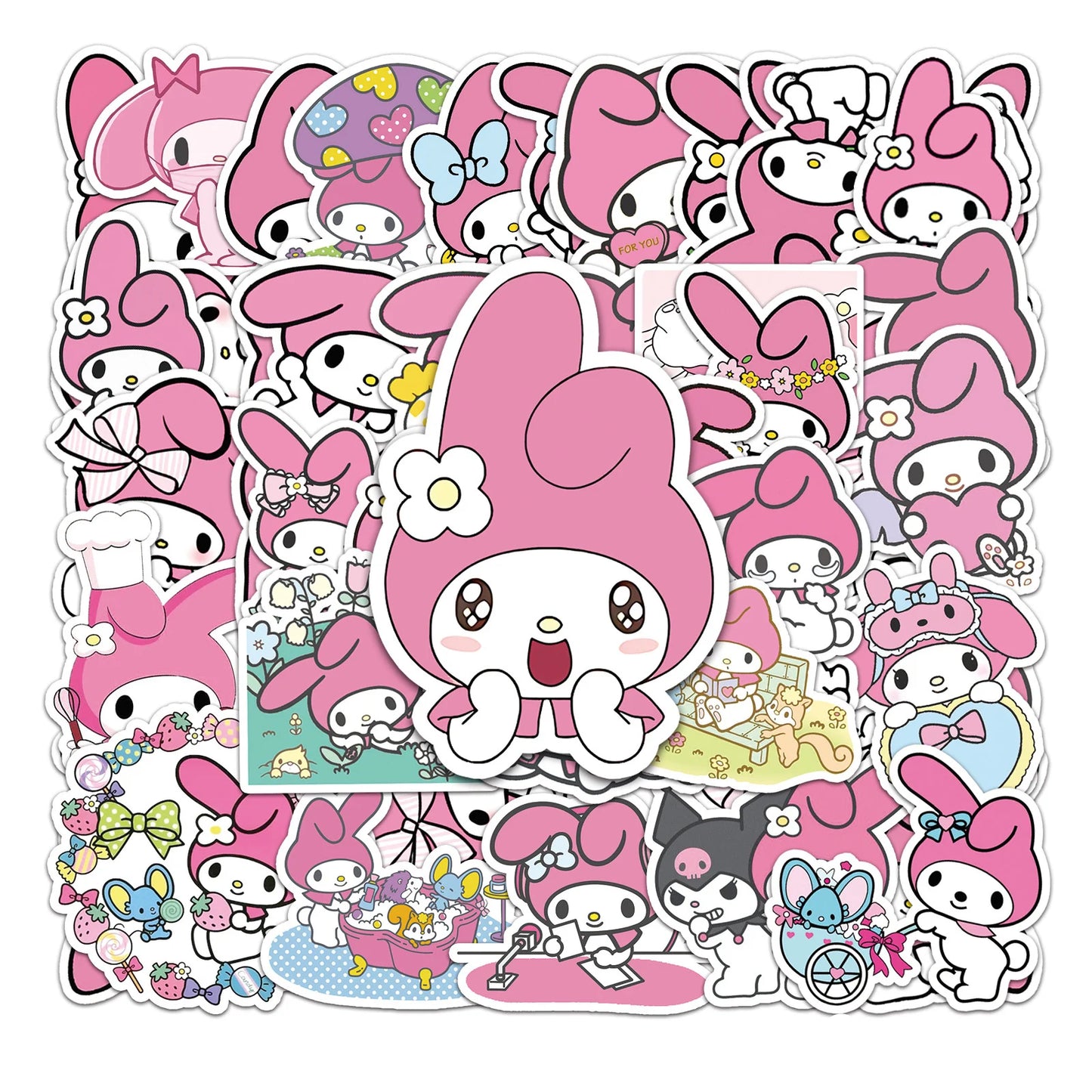 50PCS My Melody Sanrio Stickers PVC Decals Wholesale