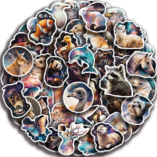 50PCS Kawaii Animal Stickers Rabbit Bear Decals Kids Gift