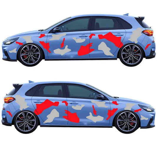 Universal Car Sticker For External Accessories Camouflage Stickers Decoration Side Kit  Adjust Molding Waterproof Vinyl Decals