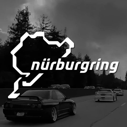 Nurburgring Car Stickers: Durable Self-Adhesive Decals