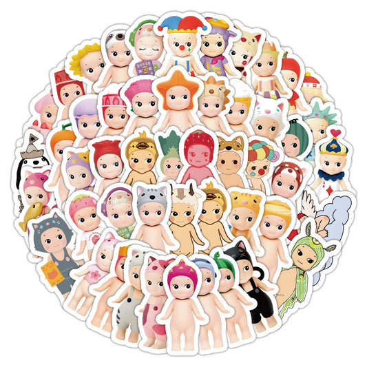 Sunny Angel Stickers Cute Baby Cartoon Decals for Notebook Fridge Phone Bike Toy