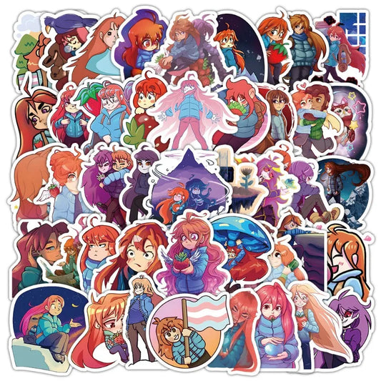 50pcs Celeste Game Cartoon Stickers for Laptop, Phone, Scooter, Suitcase, Water Cup, Stationery, Refrigerator Decoration