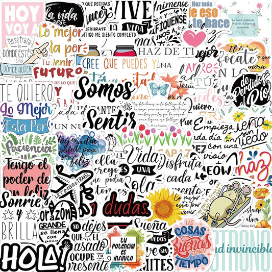 Cartoon Inspirational Motivational Stickers for Notebook Laptop Diary 10/30/50PCS