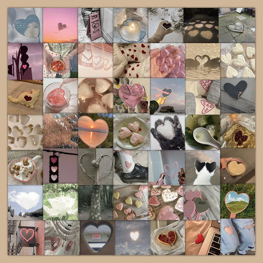 Love Heart Stickers Decals for Scrapbook, Laptop, Phone, Car, Fridge, Guitar - 10/30/60pcs