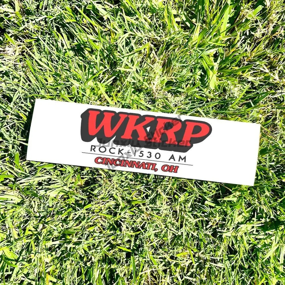 WK RP 1530 AM Cinncinati OHIO bumper sticker - Radio retro style vinyl 80s 90s Scratch Roof Sunscreen