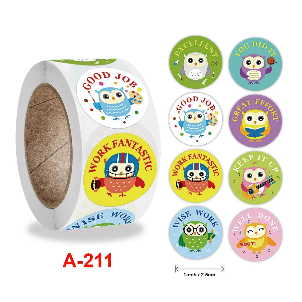 50-500pcs Cartoon Animal kids Sticker Cute Toy Game Sticker DIY Gift Sealing Label Student Decoration Stationery Notebook Supp