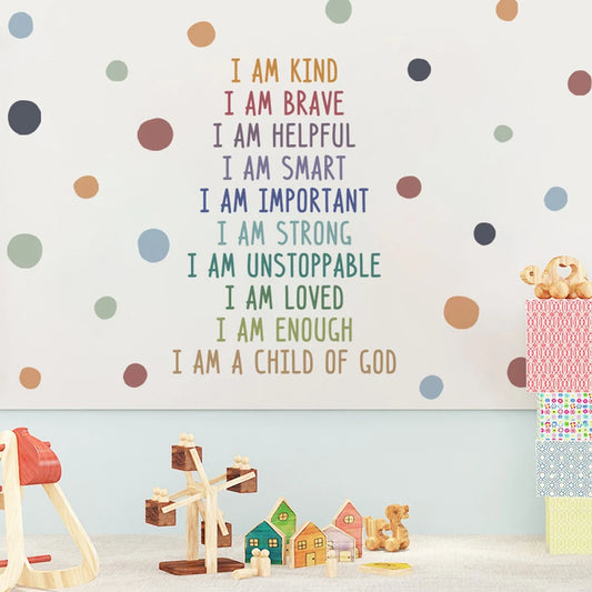 Kids Inspirational Wall Sticker - Motivational Art for Classroom, Playroom, Bedroom Decor