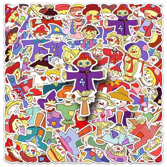 Scarecrow Graffiti Stickers 10/30/50pcs Waterproof for Laptop, Skateboard, Motorcycle, Phone, Kids Toys