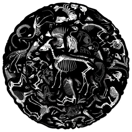 10/50PCS Dark Animal Skeleton Skull Stickers Graffiti DIY Scrapbook Skateboard Fridge Luggage Notebook Diary Graffiti Sticker