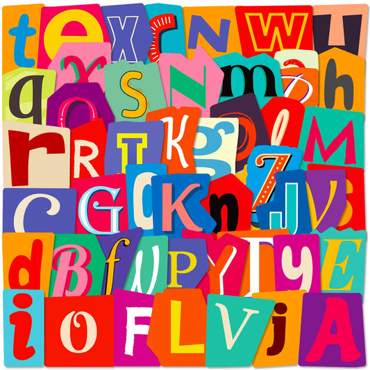 Creative Cartoon Graffiti Letter Stickers for Helmet, Wall, DIY Decor