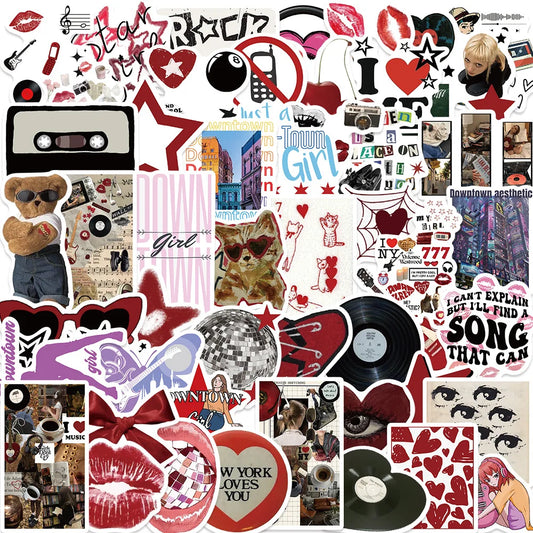 Y2K Cartoon Stickers for Phone Laptop Luggage Skateboard 10/30/50PCS