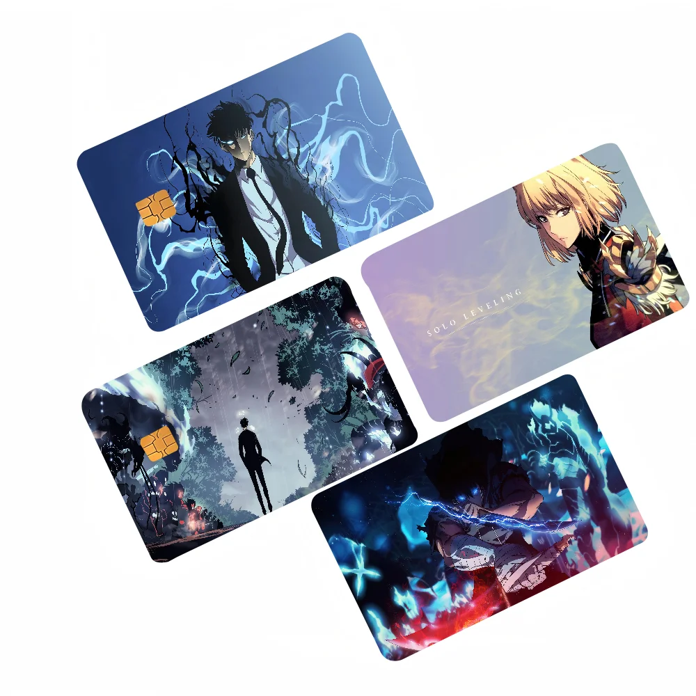 Solo Leveling Anime Card Sticker Case for Chip Cards