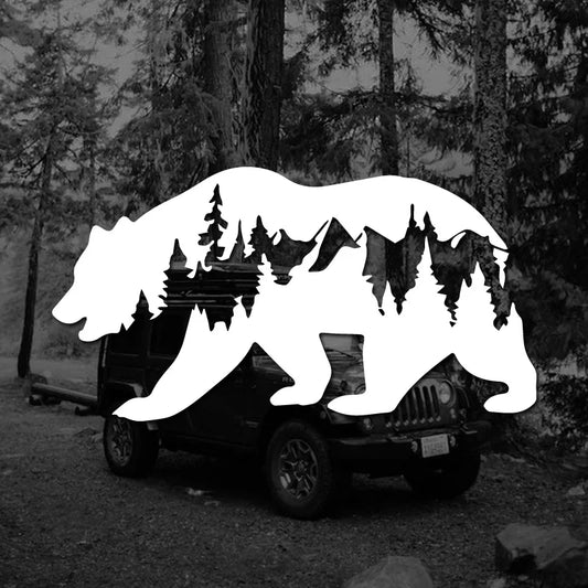 Bear & Woods Stickers: Cars, Trucks, Walls, Laptops