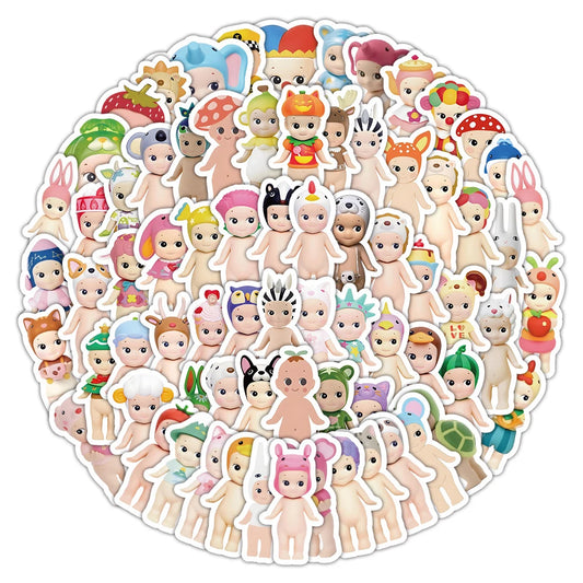 Sonny Angle Doll Stickers - Cute Cartoon Decals for Laptop, Notebook, Fridge, Phone, Car - 10/30/50/100pcs