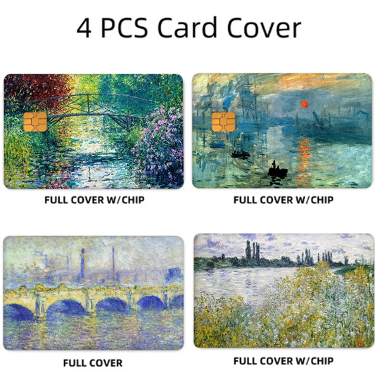 Monet Art Card Stickers Set of 4