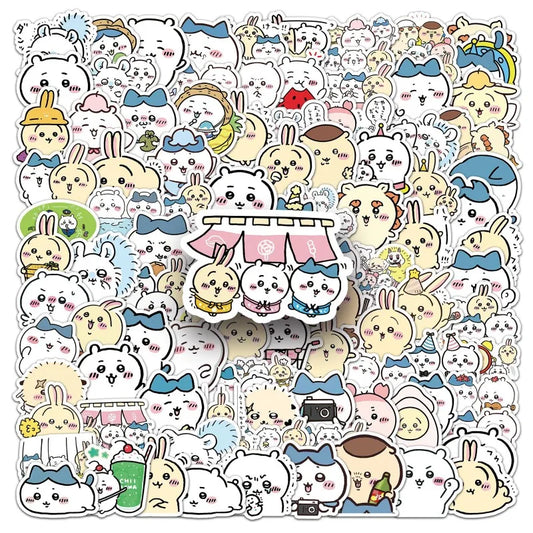 Chiikawa Anime Stickers Pack for Laptop, Phone, Car, Scooter, Water Bottle, Suitcase, Refrigerator, Stationery