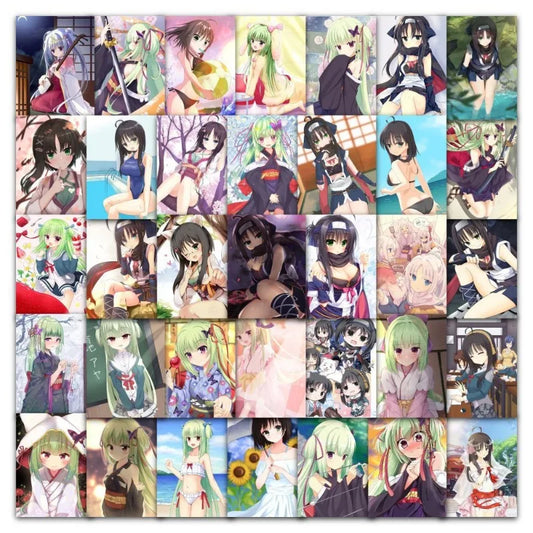 62pcs Senren Banka Anime Stickers for Laptop, Phone, Suitcase, Water Bottle, Scooter, Refrigerator, Stationery Decor