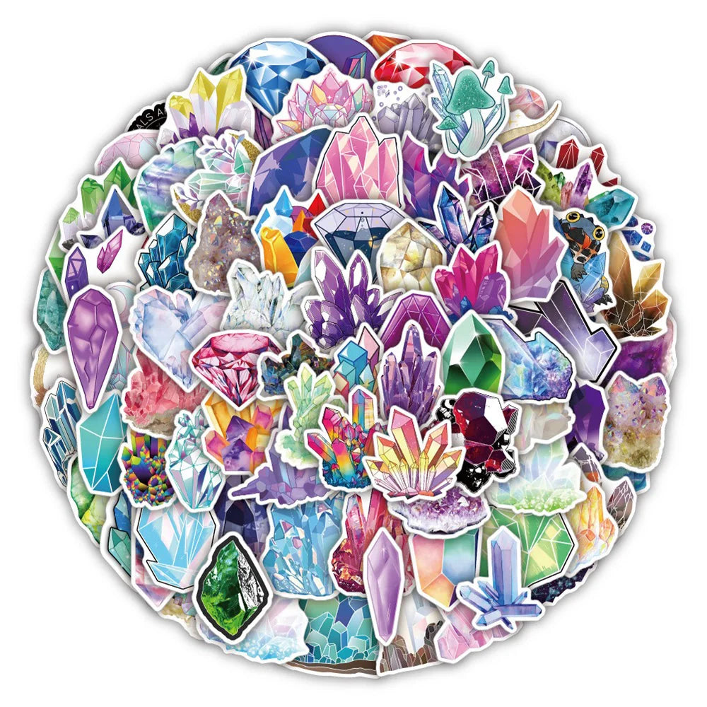 Colorful Cartoon Stickers for Laptop, Luggage, Snowboard - 10/30/50/100PCS