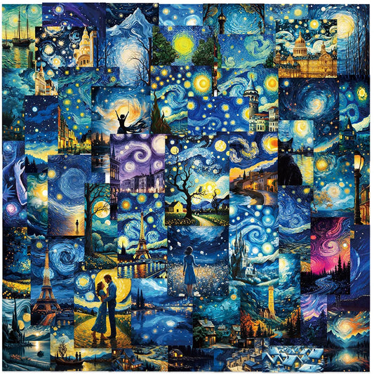 Cartoon Starry Sky Stickers for Fridge Laptop Phone Suitcase - 10/30/50pcs
