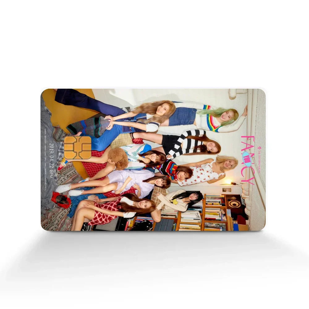 Twice Kpop Credit Card Sticker Waterproof Decor