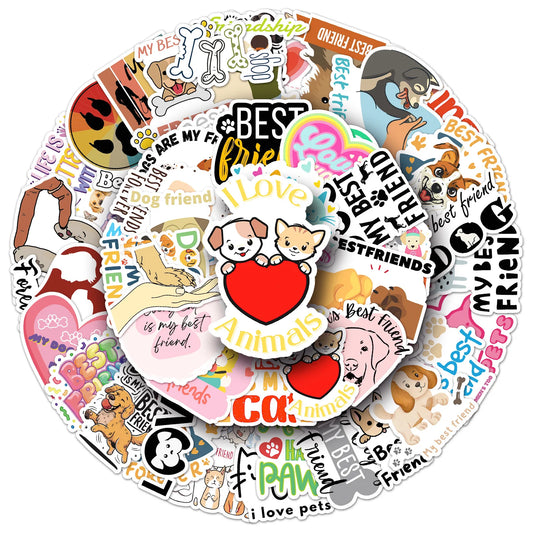 Pet Stickers: Dog Cat Animal Decals for Laptops & More