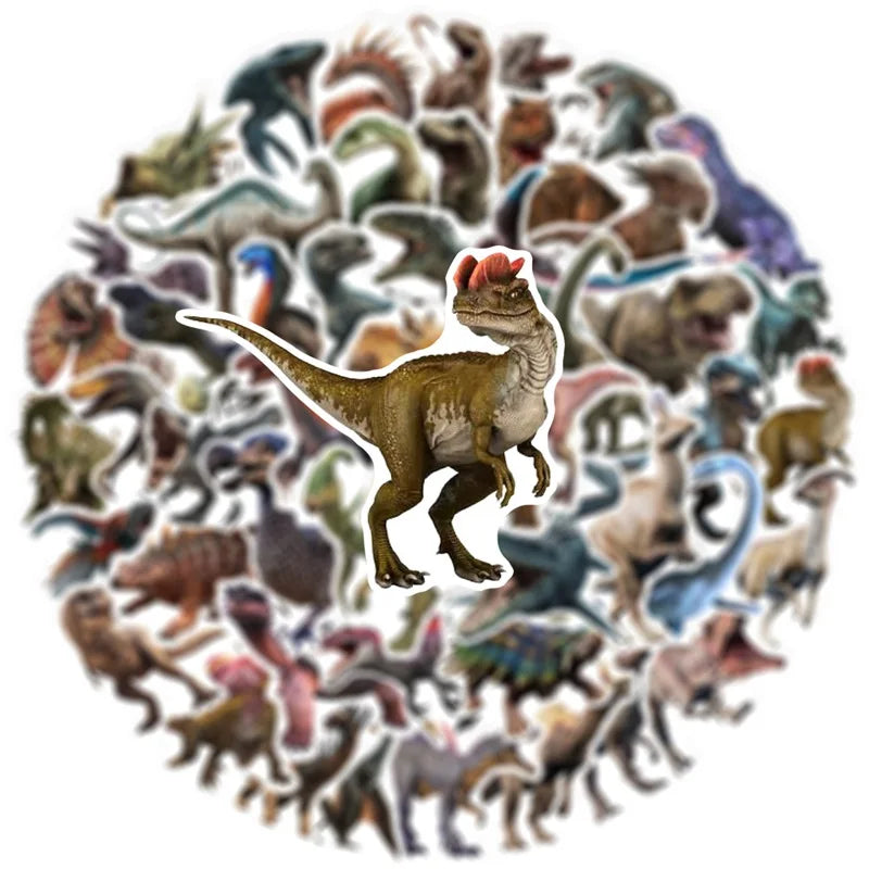 10/30/50PCS Dinosaurs Age Sticker Aesthetic PVC Children's Korean Stationery School Supplies Decoration Scrapbooking for Kids