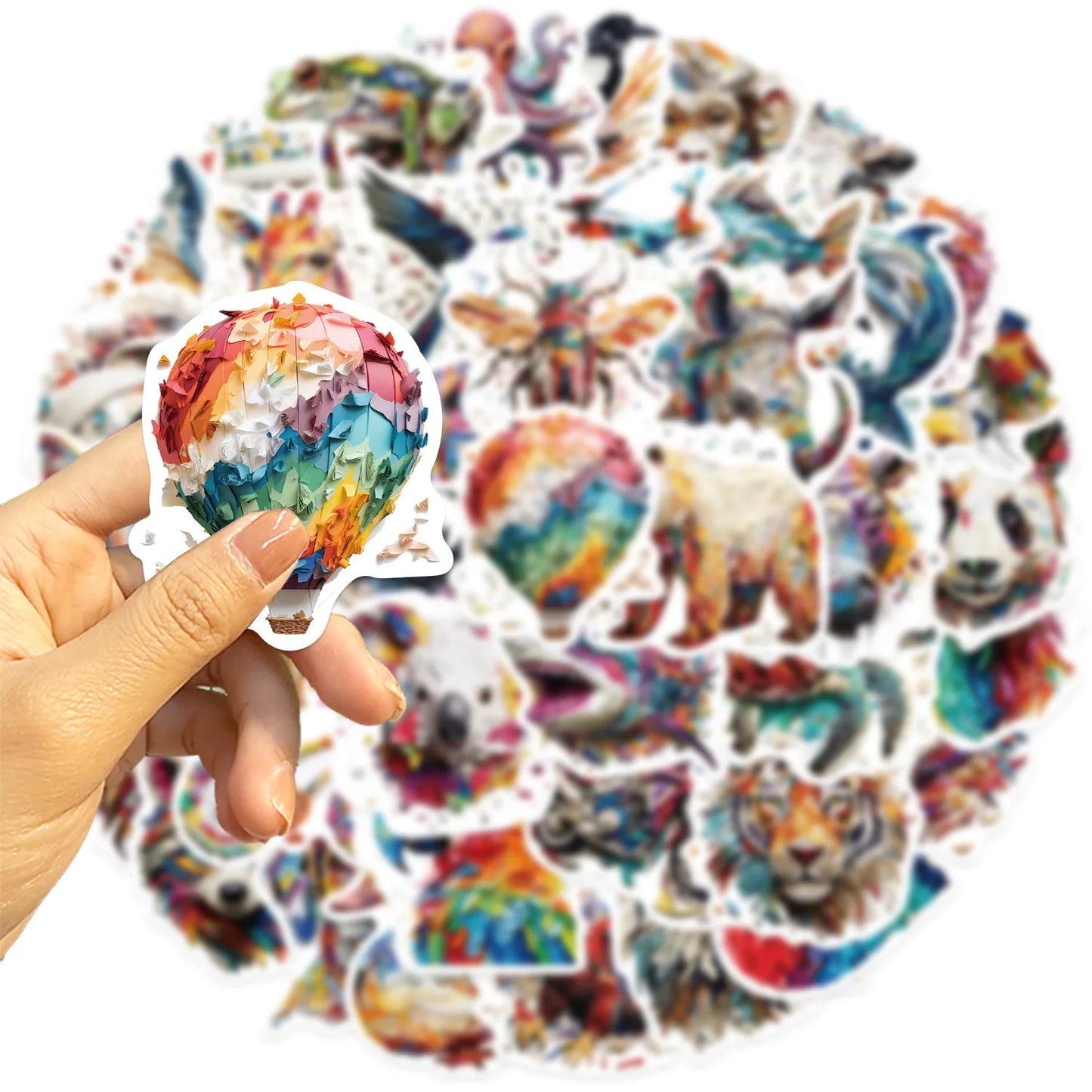 10/30/50Pcs Colorful psychedelic animals Graffiti Stickers For Suitcase Skateboard Laptop Luggage Fridge Phone Car Styling