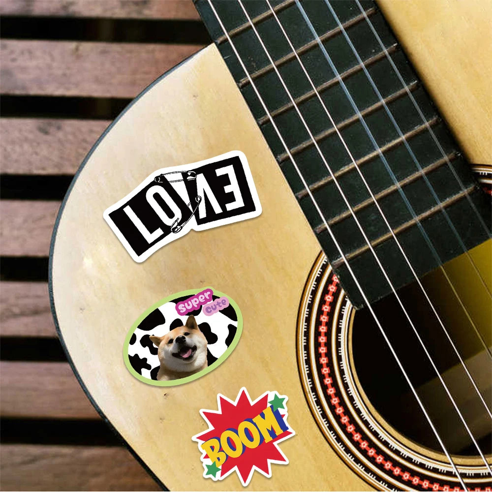 60PCS Sweet and Personalized Vintage Graffiti Sticker Classic Art Waterproof Bottle Phone Case Laptop Guitar Cool Gift Decal